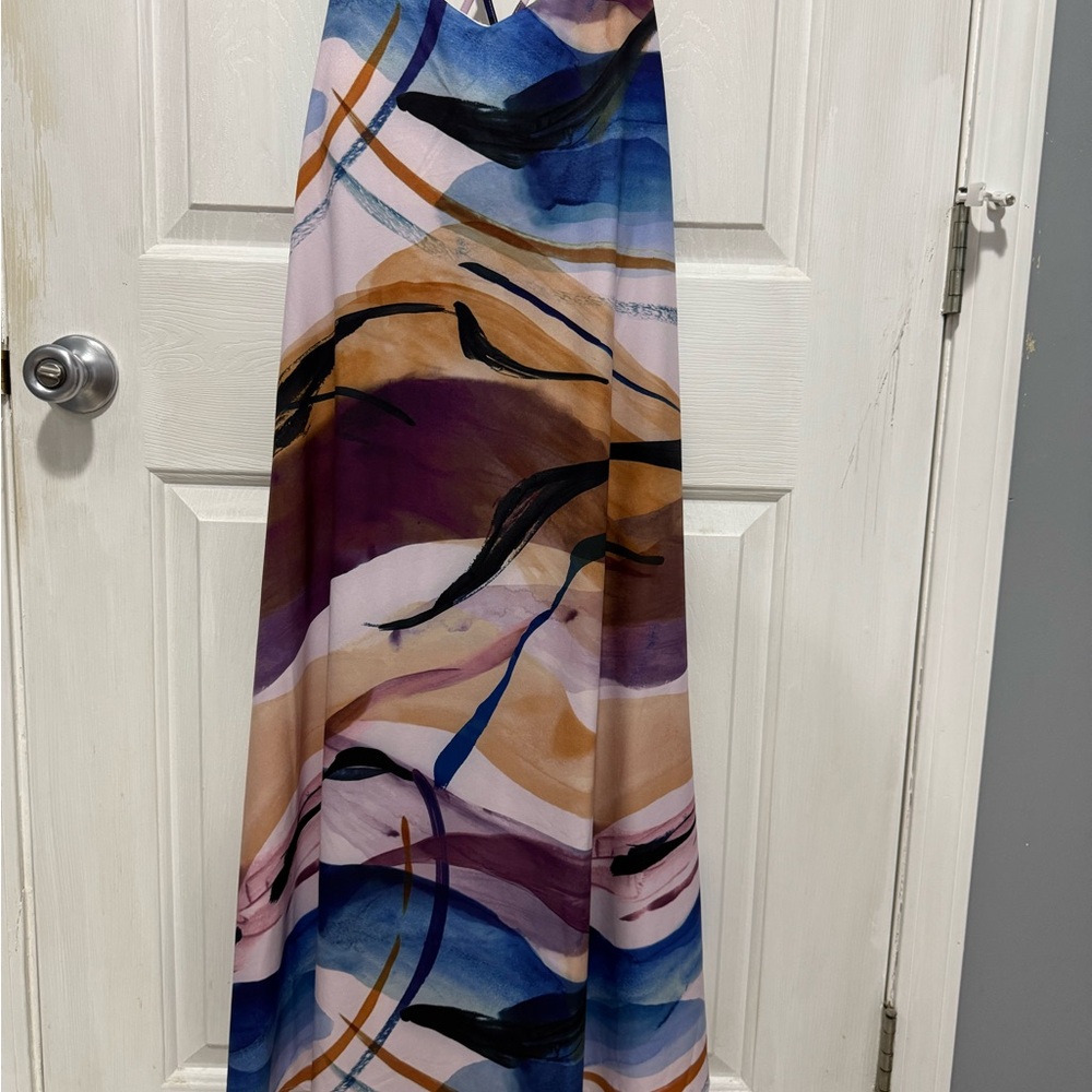 Soma Multicolor Abstract Maxi Dress